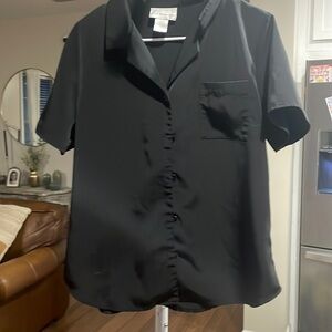 Susan graver black blouse